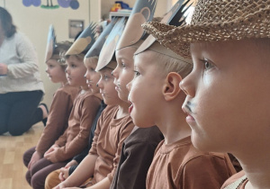 Dzieci z grupy "Jeżyki" na uroczystoći Pasowania na Przedszkolaka