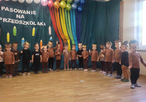 Dzieci z grupy "Jeżyki" na uroczystoći Pasowania na Przedszkolaka