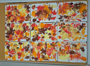 "Dywan z liści" - zajęcia plastyczne