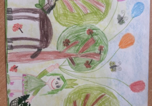 Praca plastyczna Klary.