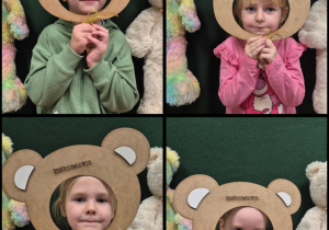 Dzieci pozują do zdjęcia