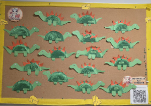 praca plastyczna dinozaur