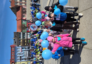 Uśmiechnięte Jeżyki na "Marszu na Niebiesko".