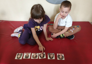 Dzieci podczas zajęć TUS.