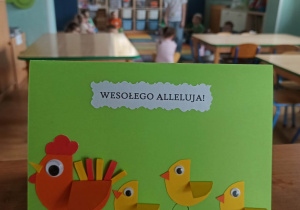 wykonana kartka wielkanocna