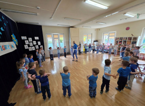 NIEBIESKIE IGRZYSKA SPORTOWE w grupie 5-latków